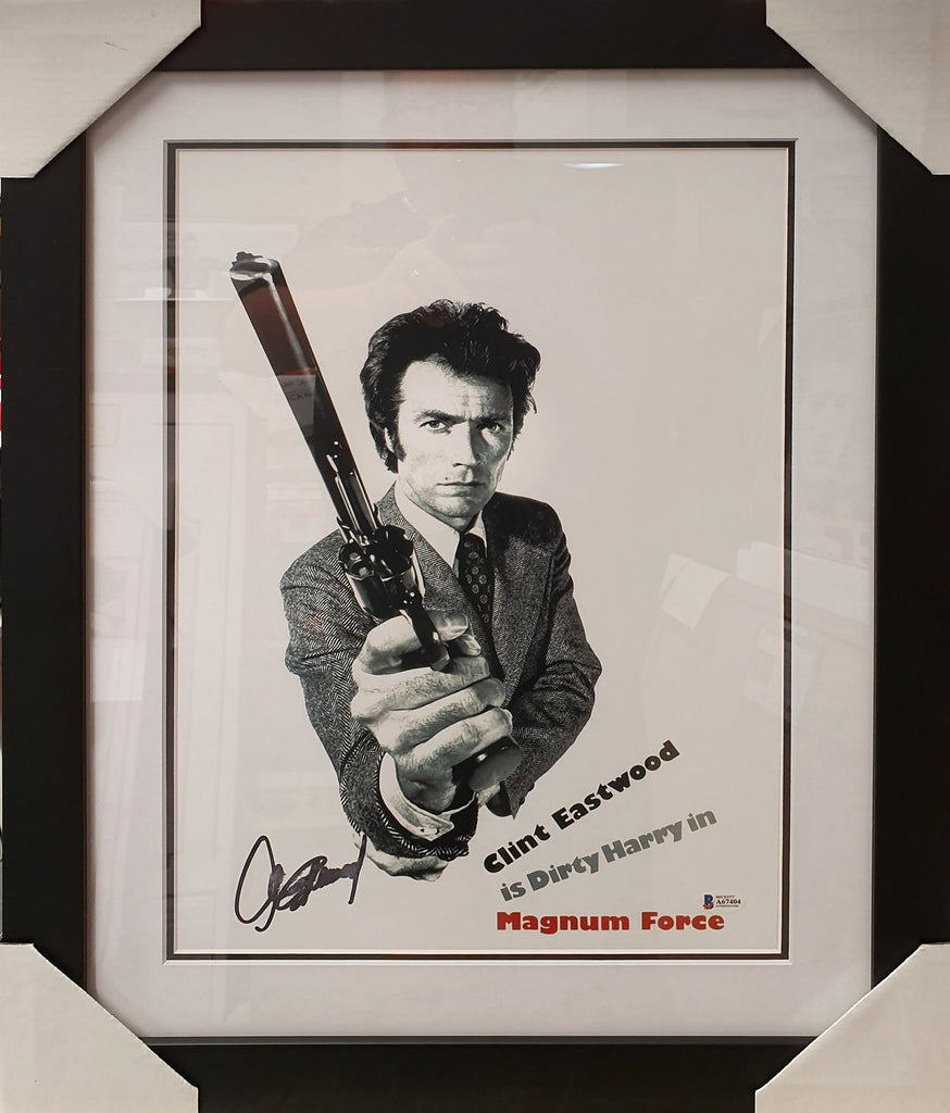 Clint EASTWOOD Magnum Force Signed & Framed - Beckett Authenticated