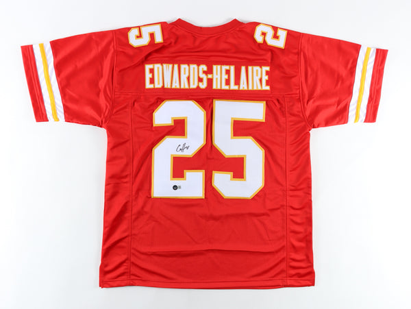 Kansas City Chiefs Clyde Edwards Helaire Signed “Custom” Jersey's JSA