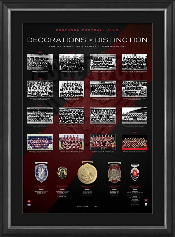 Essendon Bombers Decorations of Distinction AFL Limited Edition