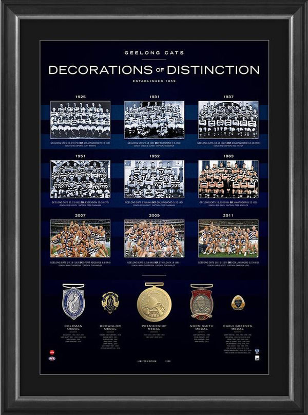 Geelong Cats Decorations of Distinction AFL Limited Edition