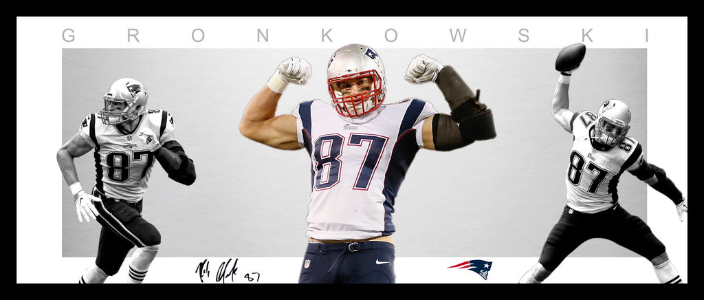 Rob GRONKOWSKI New England Patriots Framed WINGS