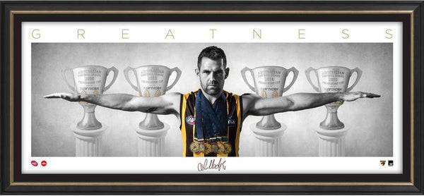 Luke Hodge Hawthorn AFL Tribute Framed Wings