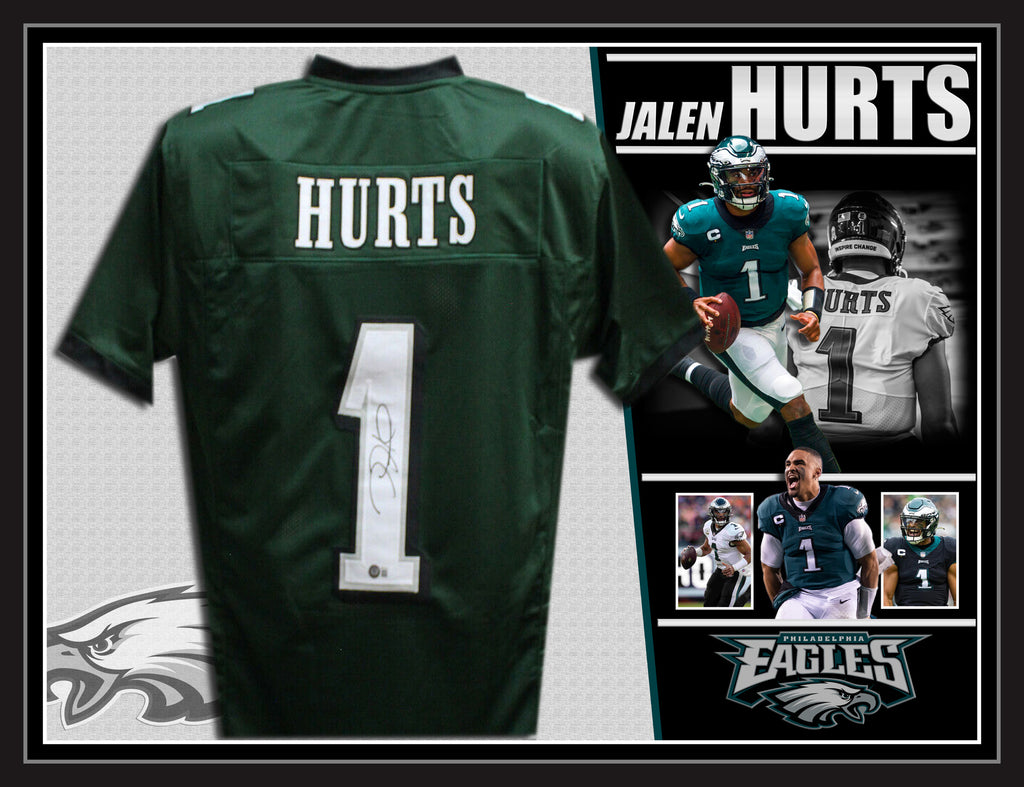 Jalen Hurts Signed Philadelphia Eagles Framed NFL Jersey (JSA - James Spence)