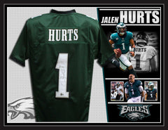 Jalen Hurts Signed Philadelphia Eagles Framed NFL Jersey (JSA - James –  Wicked Memorabilia Store