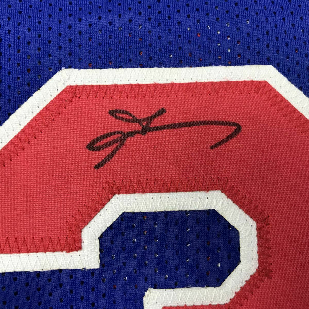 Allen IVERSON Philadelphia 76ers Signed Framed Blue Jersey With Jame –  Wicked Memorabilia Store