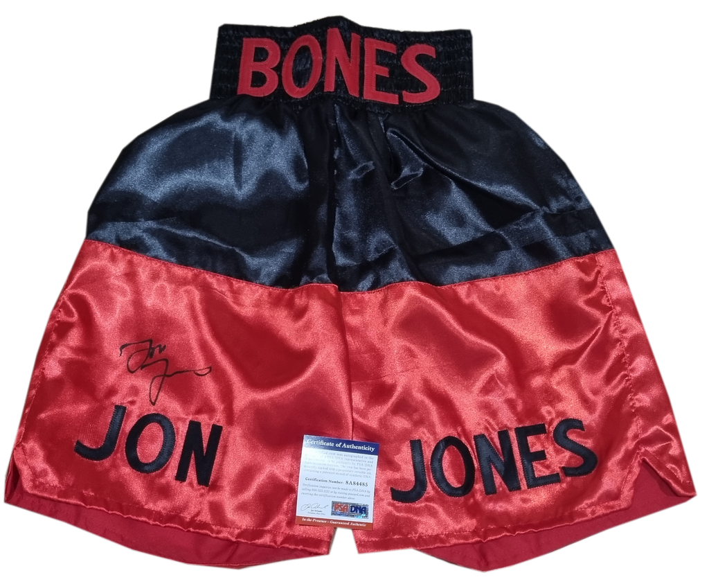 Jon 'Bones' Jones Hand Signed UFC Trunks Shorts (PSA DNA)