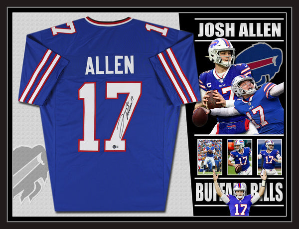 Josh Allen Buffalo Bills Signed White Nike Game Jersey Beckett BAS