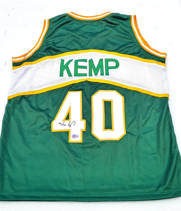Shawn Kemp Seattle SuperSonics Signed Basketball Jersey (Beckett)