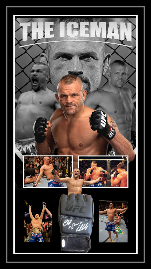 Chuck LIDDELL Signed & Framed UFC Glove (Beckett)