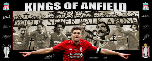 'Kings of Anfield' Greats of Liverpool FC Limited Edition unframed
