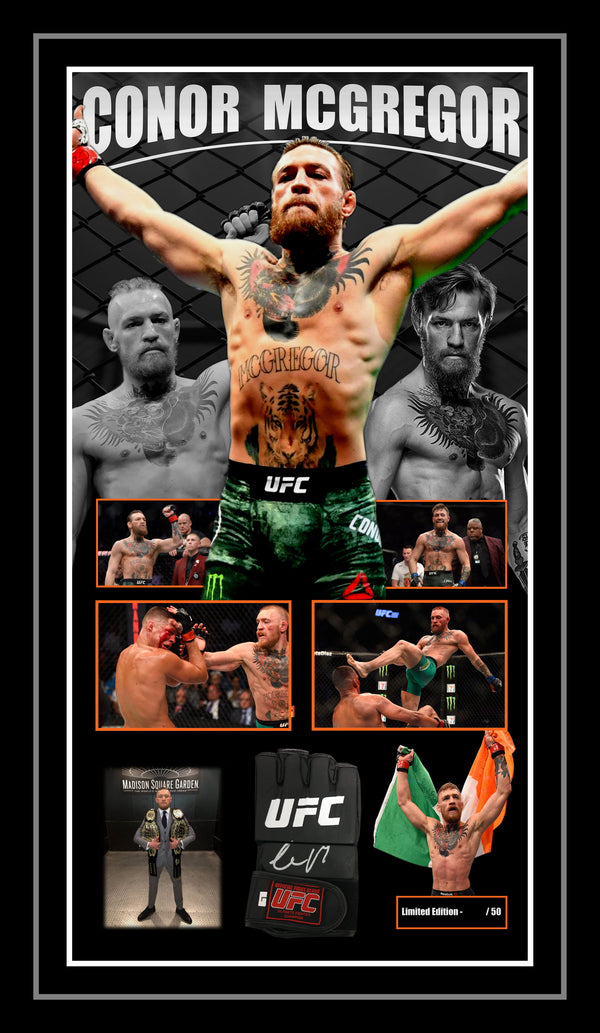Conor McGregor Signed & Framed Official UFC Glove