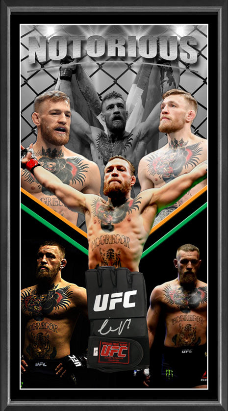 Conor McGregor 'Notorious' Signed & Framed Official UFC Glove..