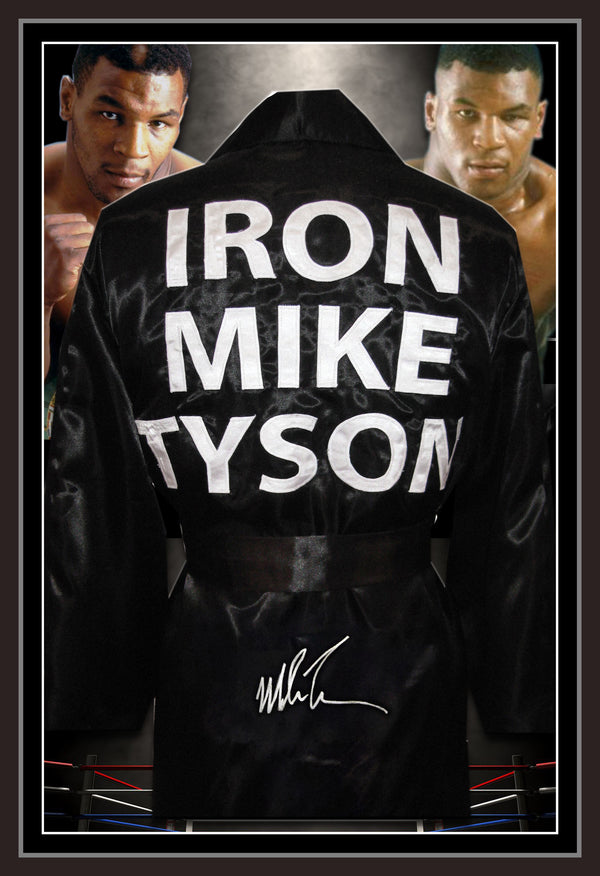 Mike Tyson Signed & Framed Full Size Robe (ASI)