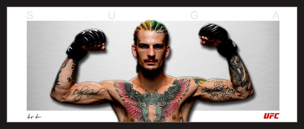 Sean O'MALLEY 'SUGA' UFC Framed Wings Lithograph