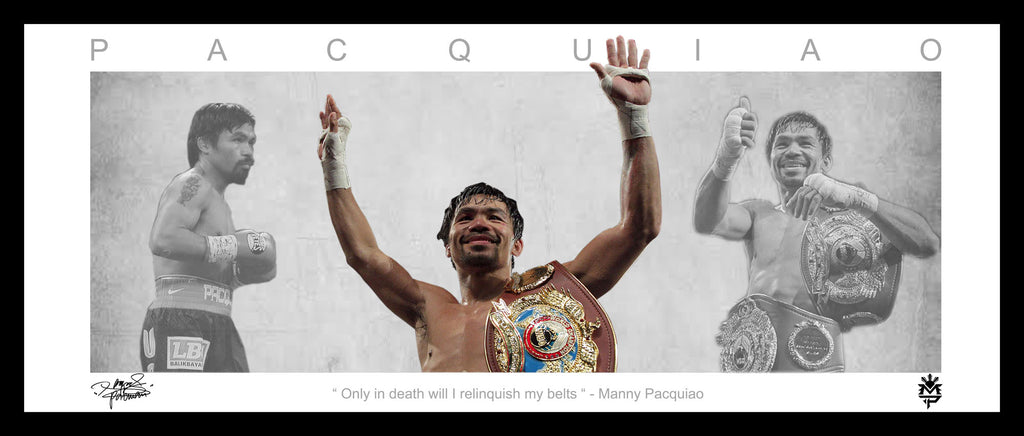 Manny Pacquiao 'Pacman' Framed Wings Lithograph