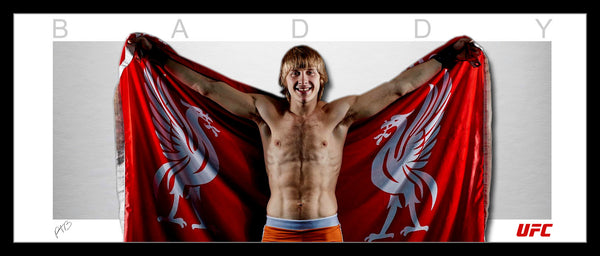 Paddy 'The Baddy' Pimblett UFC Fighting for Liverpool Framed Wings Lithograph