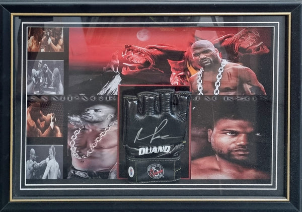 Rampage Jackson Signed & Framed Competition fight Glove (PSA DNA)