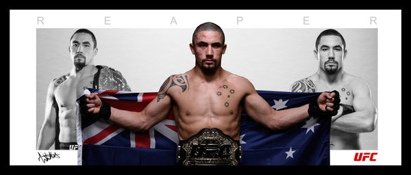 Robert "The Reaper" Whittaker UFC Wings Tribute Framed