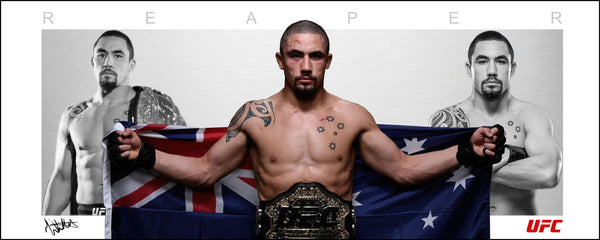 Robert "The Reaper" Whittaker UFC Wings Tribute Unframed