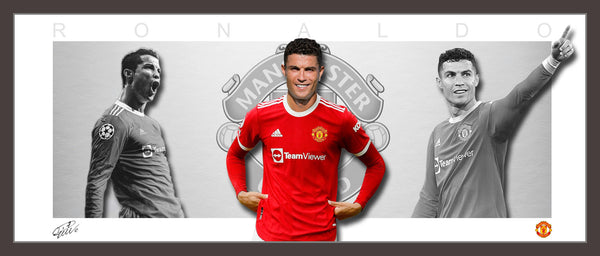 Cristiano RONALDO Manchester United Framed Wings
