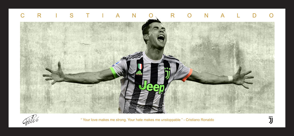 Cristiano RONALDO Juventus WINGS Tribute FRAMED