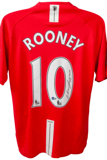 Wayne Rooney Signed Manchester United Jersey Beckett