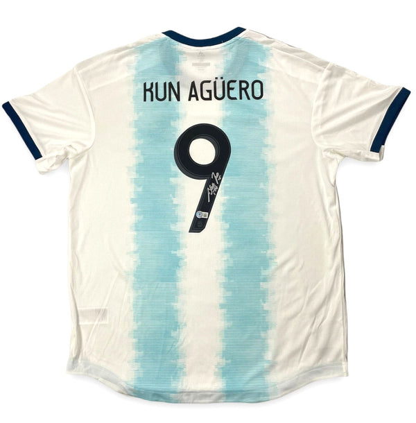 Sergio Aguero Signed Team Argentina Adidas Jersey (Beckett - BAS)