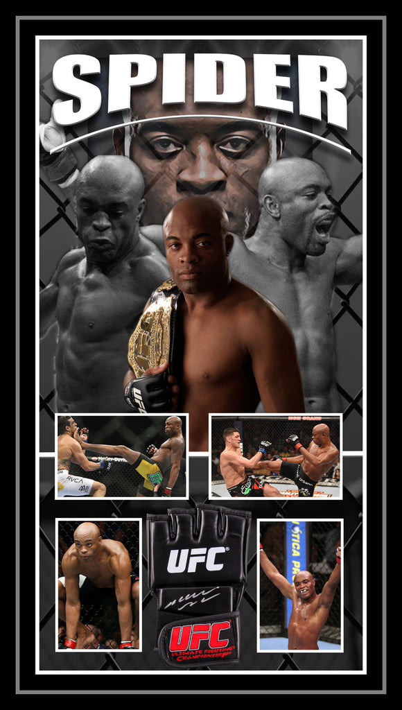 Anderson SILVA Hand Signed & Framed UFC Glove (James Spence)