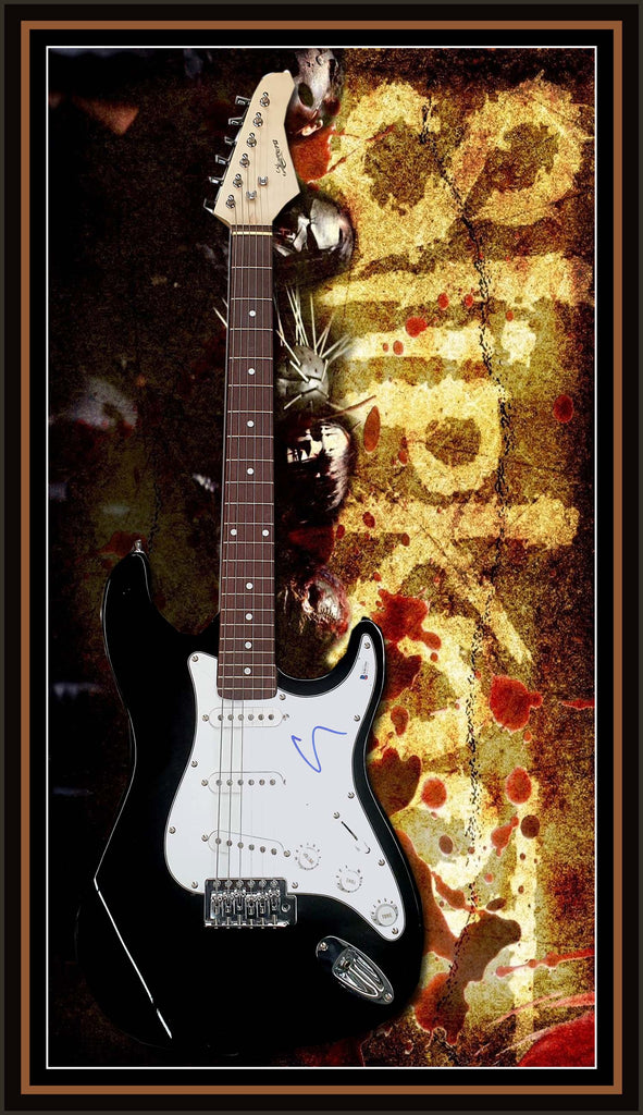 Slipknot Corey Taylor Signed & Framed Electric Guitar (Beckett Witnessed).
