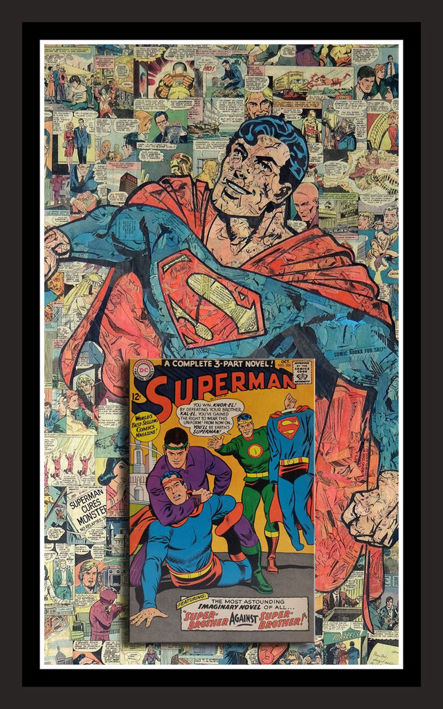 SUPERMAN Framed Comic Case feat DC Comics #200 Oct 1967 Comic Book