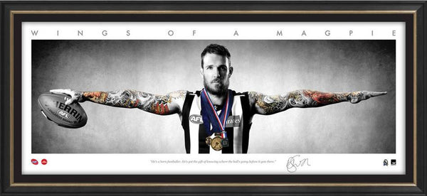Dane Swan Collingwood AFL Framed Wings Tribute