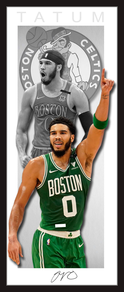 Jayson TATUM Boston Celtics Vertical Wings framed Lithograph