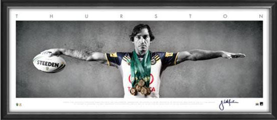 Johnathan Thurston North Queensland Cowboys Framed Wings.