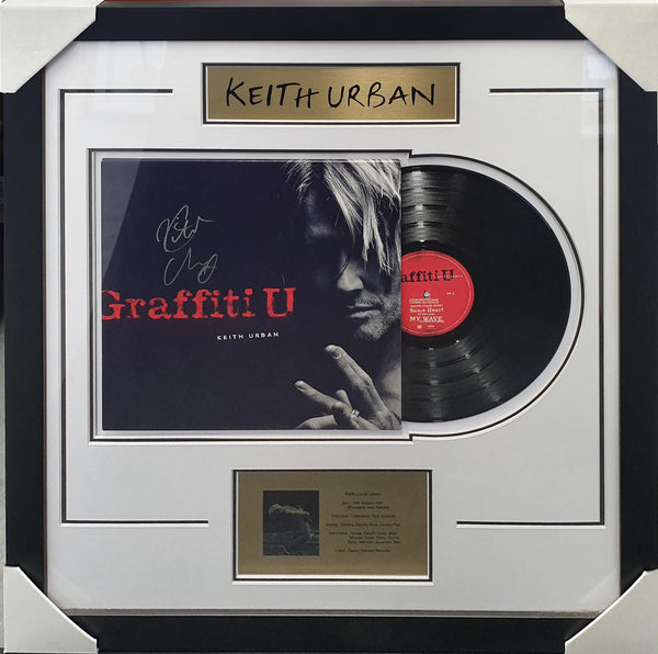 Keith Urban Signed & Framed Graffiti U Vinyl Album – Authenticated
