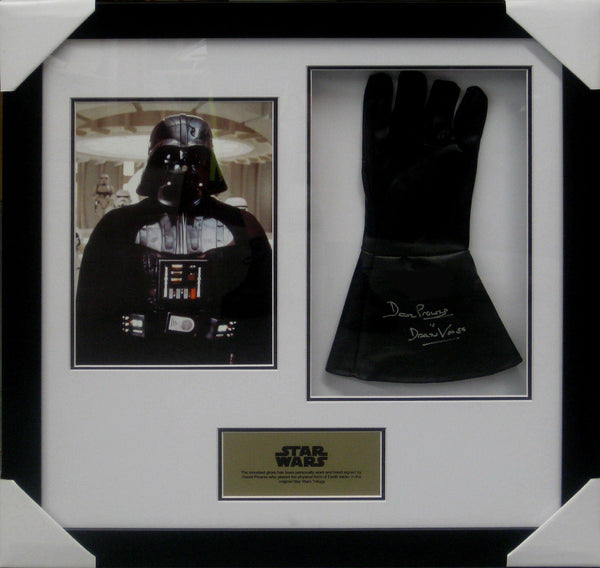 Darth Vader STAR WARS Dave Prowse Signed & Framed Glove - Exclusive Signing session.
