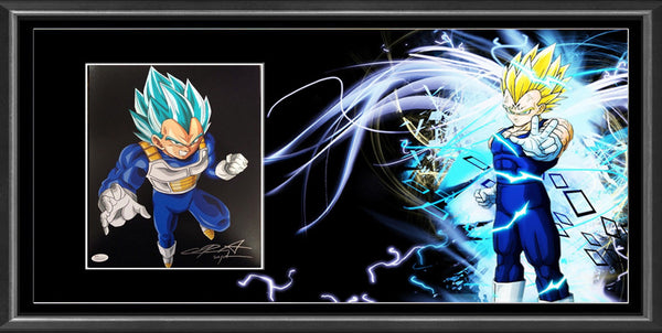 Chris Sabat Vegeta SIGNED & FRAMED DRAGON BALL Z  (James Spence)
