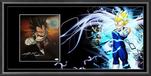 Chris Sabat VEGETA Signed & Framed DRAGON BALL Z  11"X14" Photo James Spence
