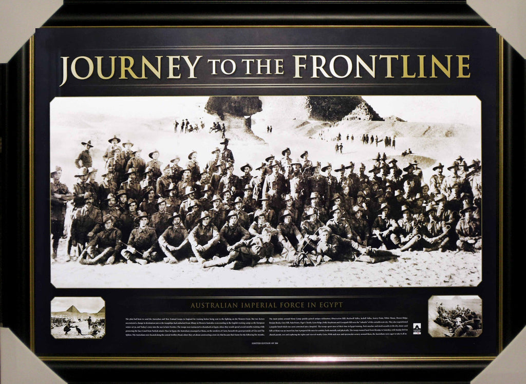 JOURNEY TO THE FRONT LINE LIMITED EDITION FRAMED - ANZAC GALLIPOLI TRIBUTE