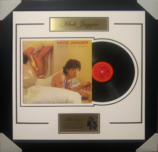 Mick Jagger Signed & Framed Vinyl Album - Fully authenticated