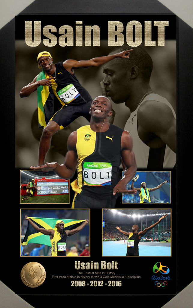 Usain Bolt Rio 2016 Olympics Framed Limited Edition Print