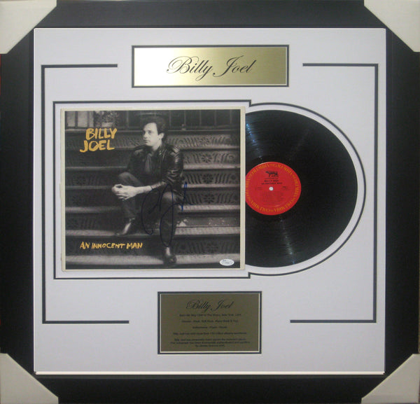 BILLY JOEL - SIGNED & FRAMED VINYL AN INNOCENT MAN JAMES SPENCE JSA AUTHENTICATED