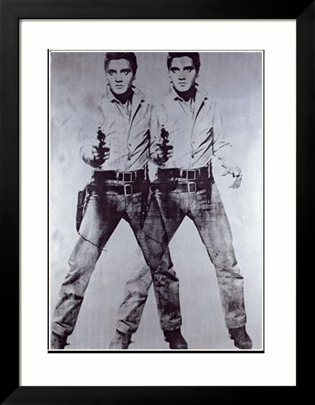 Two Elvis Framed Fine Art Print - Andy Warhol
